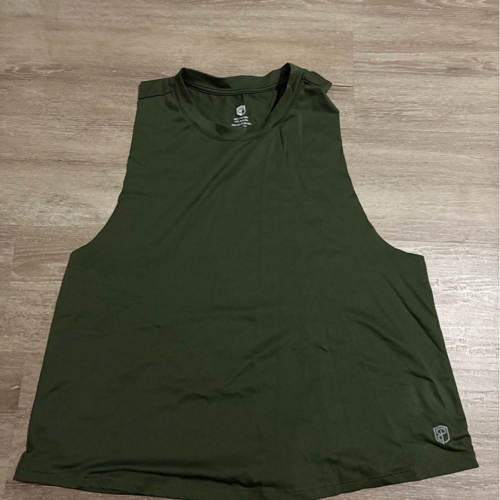 Born Primitive Green Sleeveless Boxy Muscle Tee